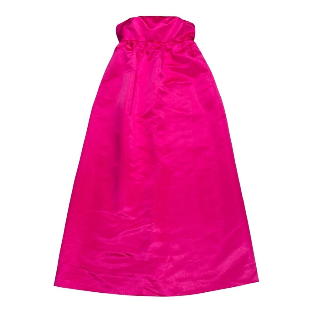 J. Crew Collection NWT Limited-Edition Strapless Dress in Duchesse Satin Fuchsia - Picture 3 of 6